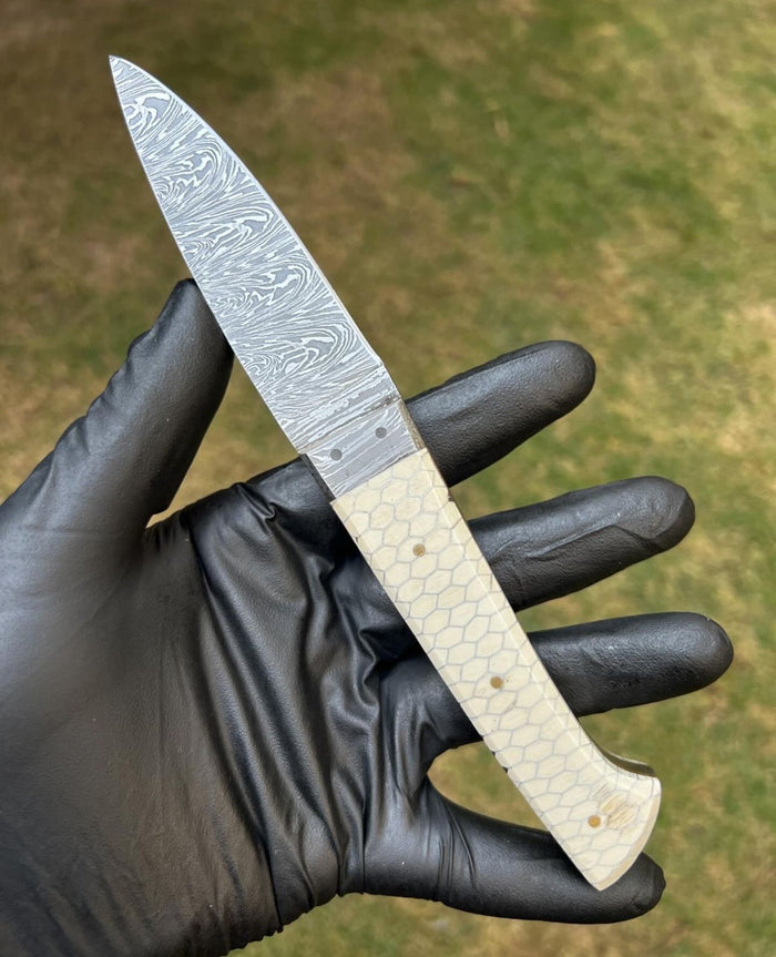 Bumpy Johnson - Mahogany - Damascus knife- 10 inches cskforged
