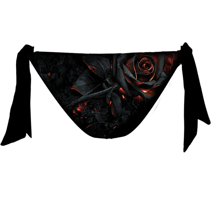 BURNT ROSE - Allover Flapover Bikini Swimsuit Spiral USA