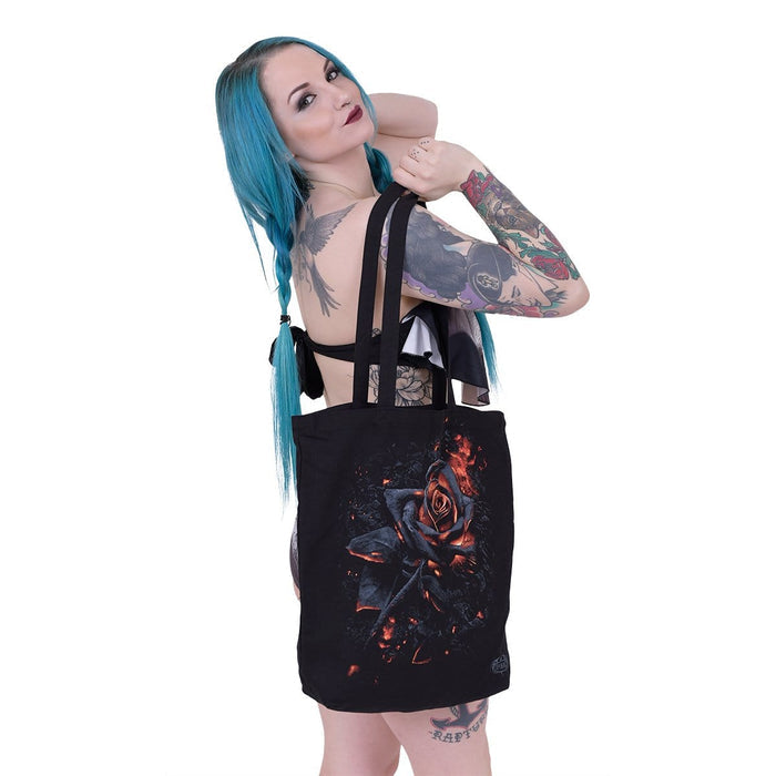 BURNT ROSE - Bag 4 Life - Canvas 80z Long Handle Tote Bag Spiral USA