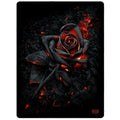 BURNT ROSE - Fleece Blanket with Double Sided Print Spiral USA