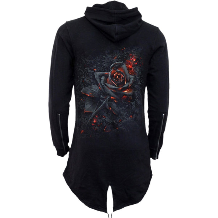 BURNT ROSE - Ladies Fish Tail Full Zip Hoody - Zip Sleeve Spiral USA