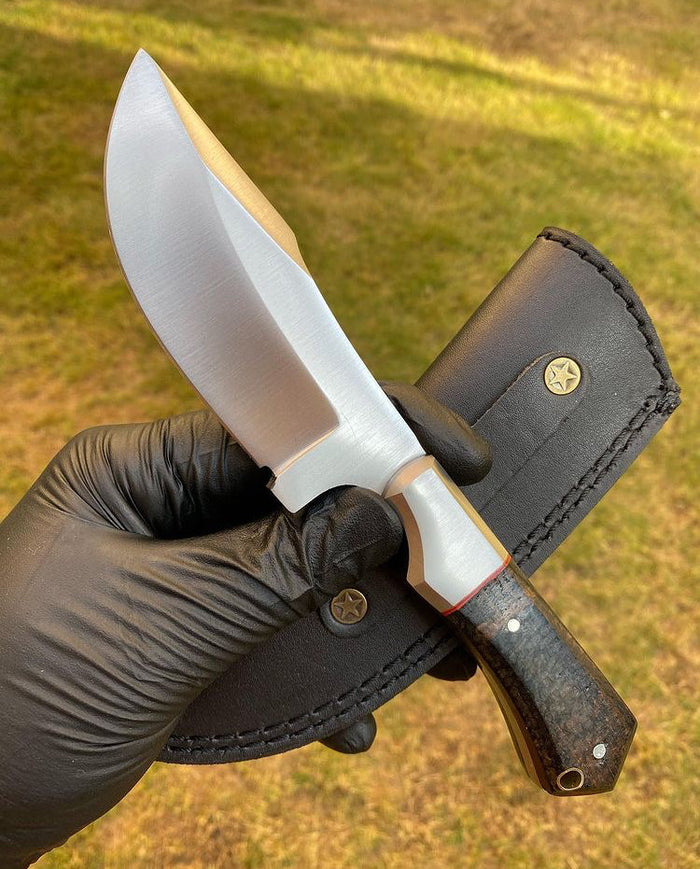 Camping knife Handmade D2 Steel Hunting Knife cskforged