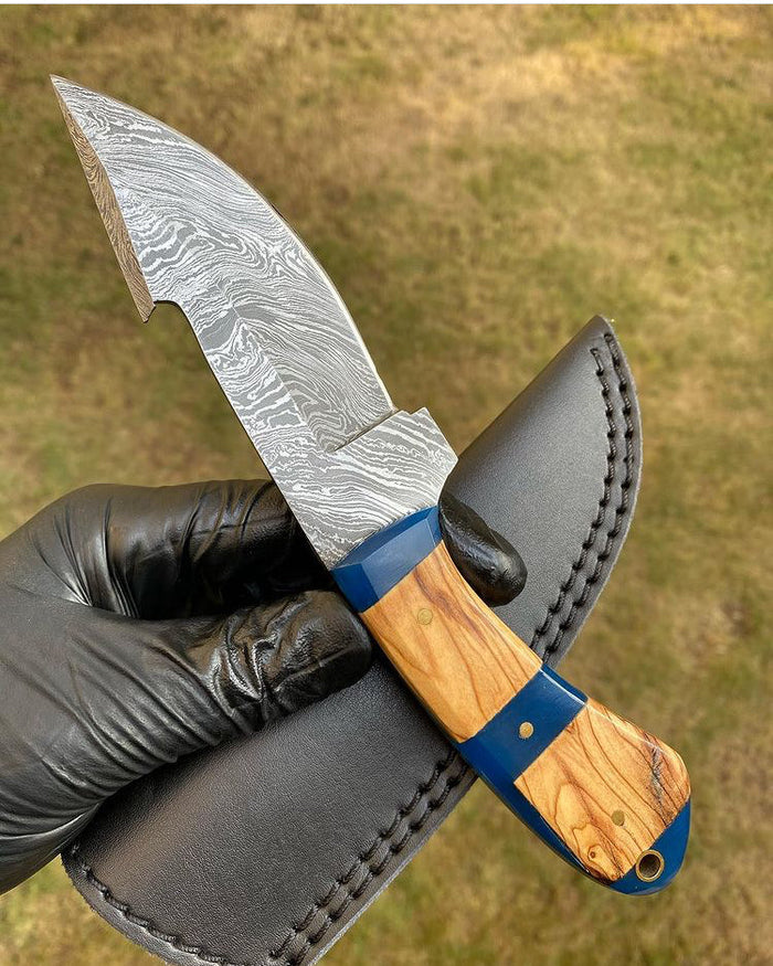 Camping knife Handmade Damascus Steel Hunting Knife cskforged