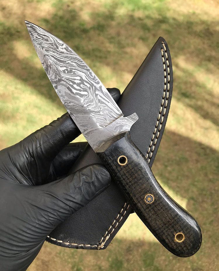 Camping knife Handmade Damascus Steel Hunting Knife cskforged