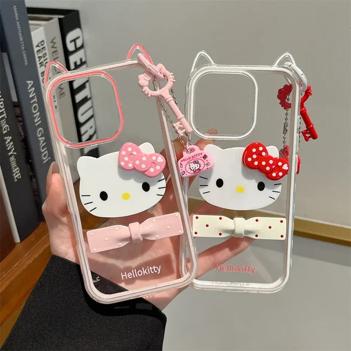 Candy 3D Cat Ears Hello Kitty Slim Phone Case PhoneShells