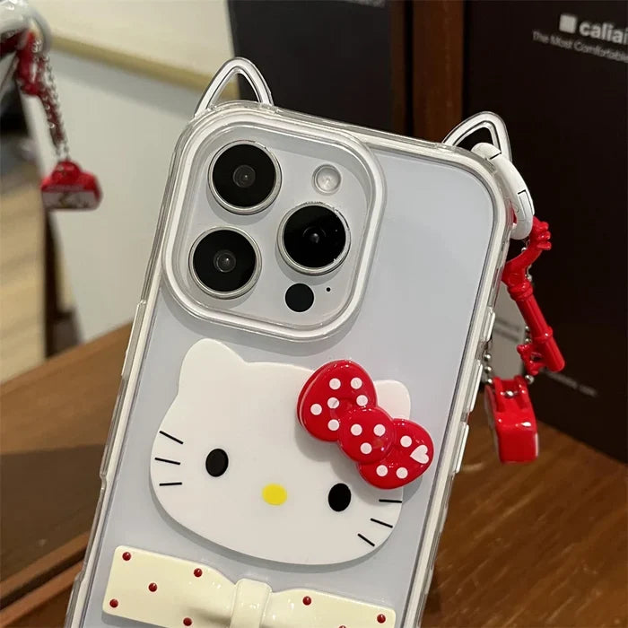 Candy 3D Cat Ears Hello Kitty Slim Phone Case PhoneShells