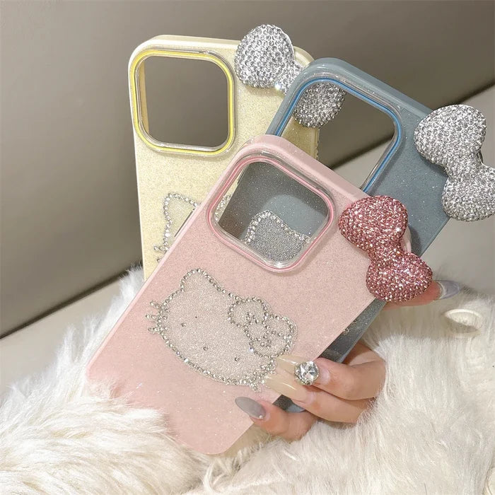 Candy Glitter Cute Diamond Hello Kitty Phone Case PhoneShells