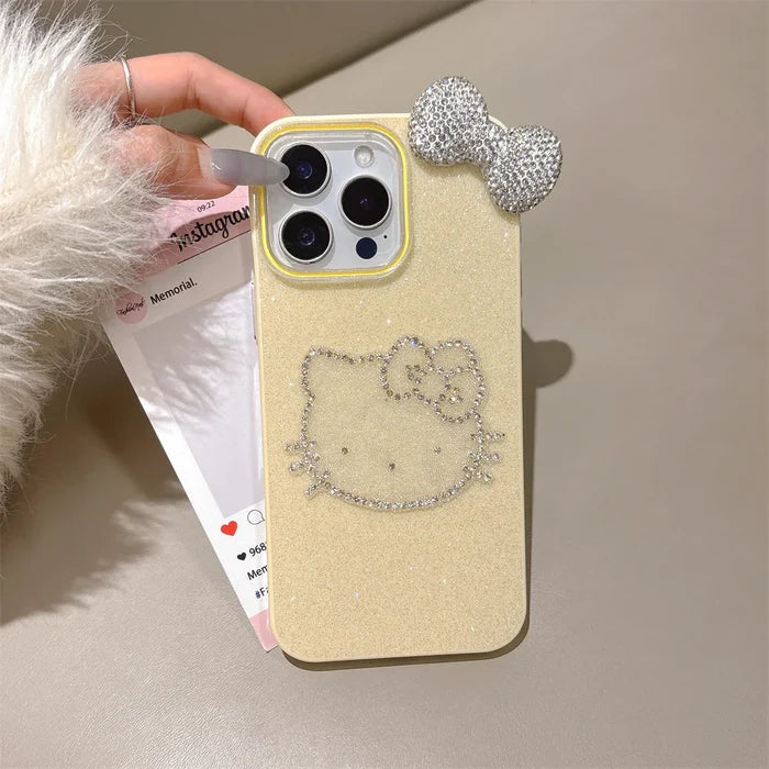 Candy Glitter Cute Diamond Hello Kitty Phone Case PhoneShells