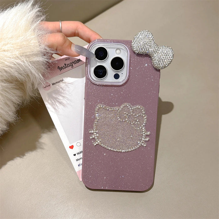 Candy Glitter Cute Diamond Hello Kitty Phone Case PhoneShells