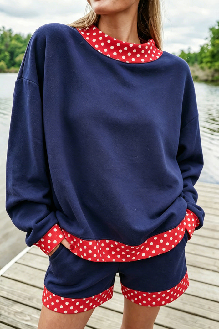 Navy Blue / L / 50%Polyester+50%Cotton