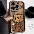 Cartoon Box Man Pattern Matte Soft Phone Case PhoneShells
