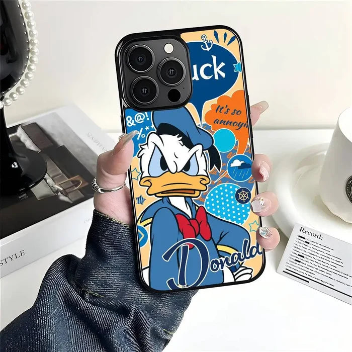 Cartoon Cute Donald Duck Phone Case Suitable For iPhone PhoneShells