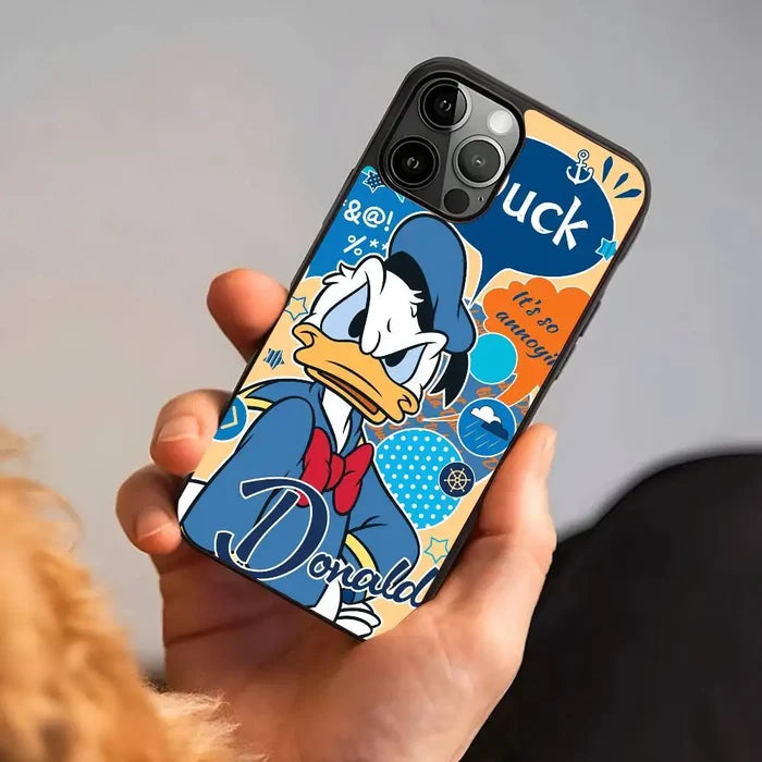 Cartoon Cute Donald Duck Phone Case Suitable For iPhone PhoneShells