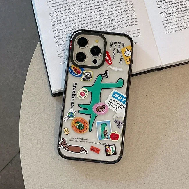 Cartoon Dinosaur 2.5 Acrylic Phone Case PhoneShells
