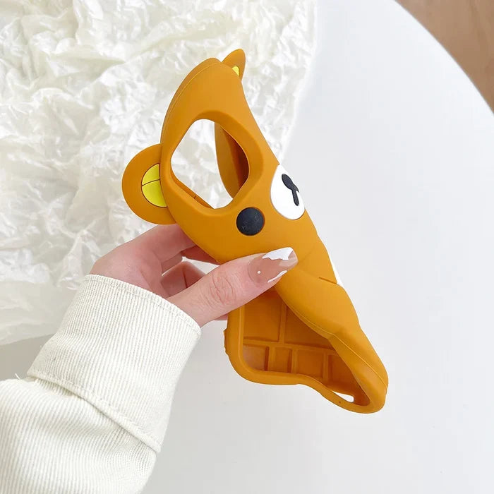 Cartoon Rilakkuma Bear Silicone Soft Cover Phone Case PhoneShells