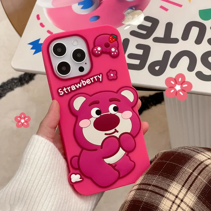 Cartoon Strawberry Melody Kuromi Lotso Phone Case PhoneShells