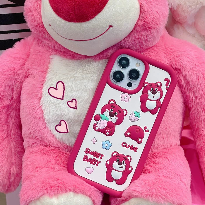 Cartoon Strawberry Melody Kuromi Lotso Phone Case PhoneShells