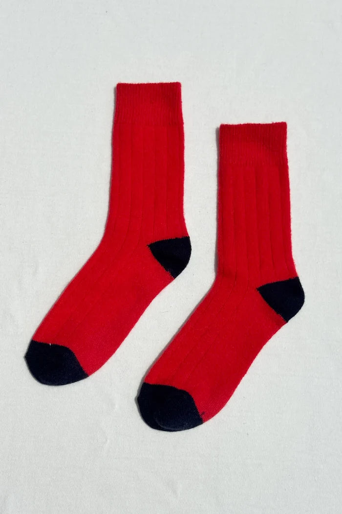 Cashmere Socks (Poppy Red)