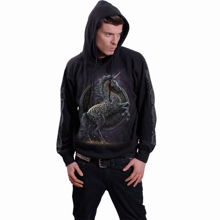 CELTIC UNICORN - Hoody Black Spiral USA