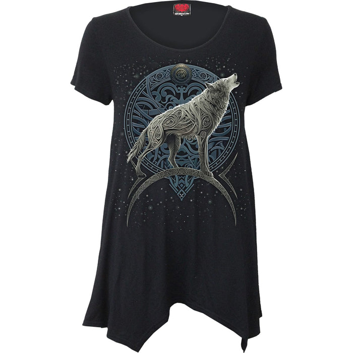 CELTIC WOLF - Smock - Tunic Casual Top Spiral USA