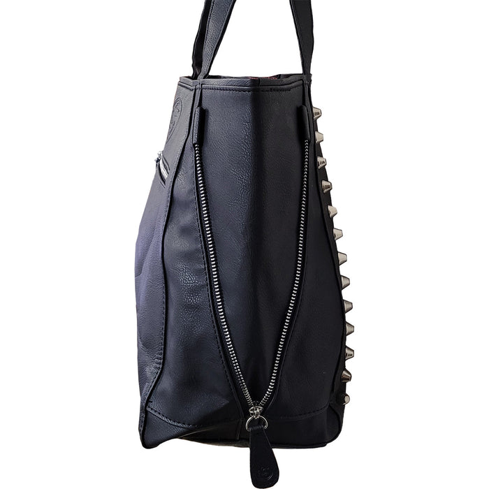 CELTIC WOLF - Tote Bag - Top quality PU Leather Studded Spiral USA