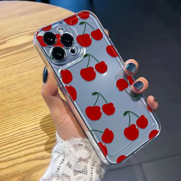 Cherry Silicone Phone Case For iPhone PhoneShells