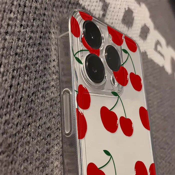 Cherry Silicone Phone Case For iPhone PhoneShells