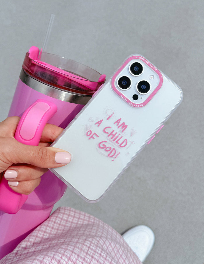 Child of God Pink Phone Case Elevated Faith