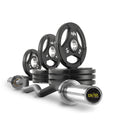 Chisel Olympic Weight Plates and Curl Barbell Sets XMARK