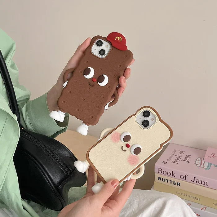 Chocolate Toast Cookies Soft Silicone Phone Case PhoneShells
