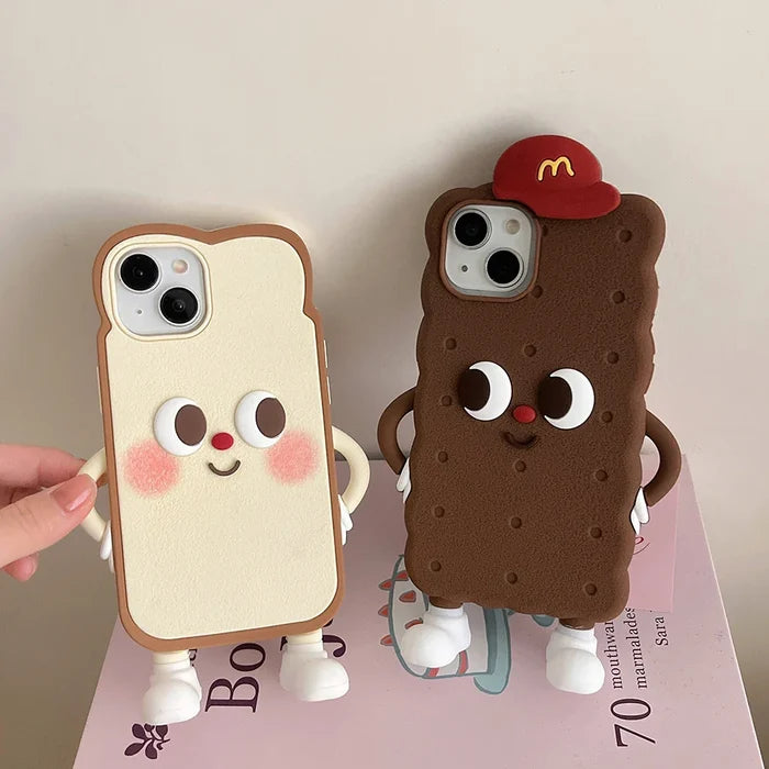 Chocolate Toast Cookies Soft Silicone Phone Case PhoneShells
