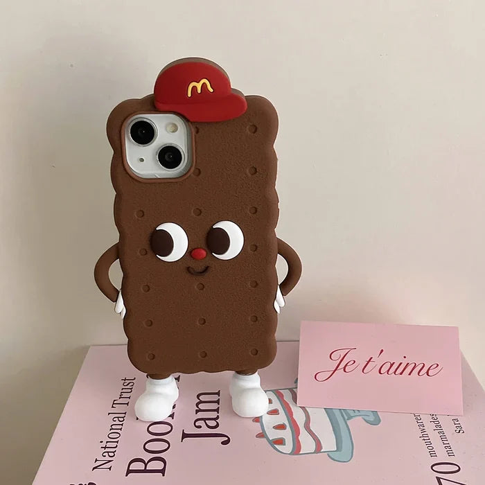 Chocolate Toast Cookies Soft Silicone Phone Case PhoneShells