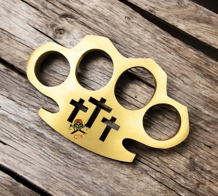 Christian Cross Brass Knuckle cskforged