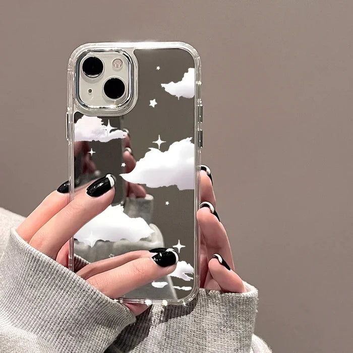 Clouds Stars Mirror Phone Case PhoneShells