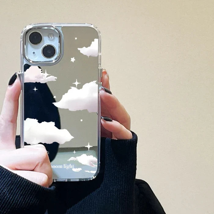 Clouds Stars Mirror Phone Case PhoneShells