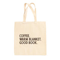 Coffee Warm Blanket Good Book (Tote Bag) Ivy + Cloth