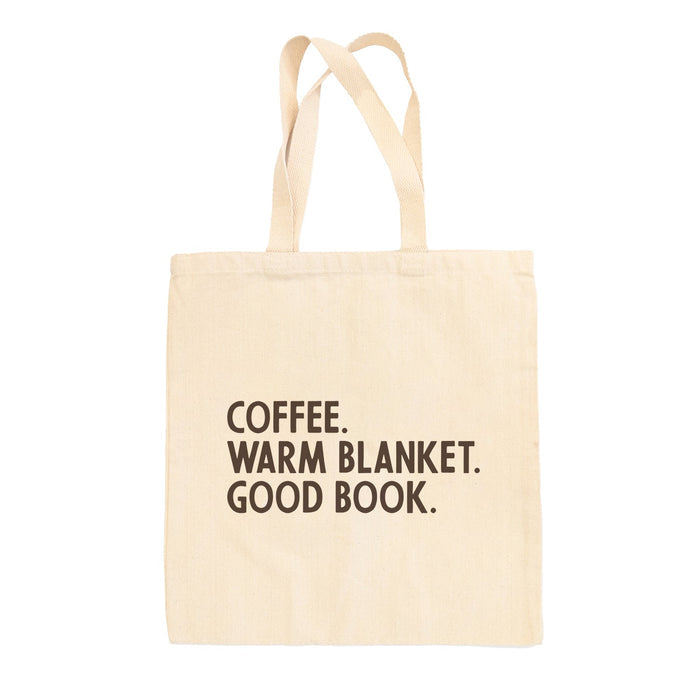 Coffee Warm Blanket Good Book (Tote Bag) Ivy + Cloth