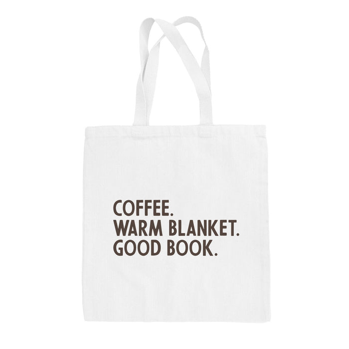 Coffee Warm Blanket Good Book (Tote Bag) Ivy + Cloth
