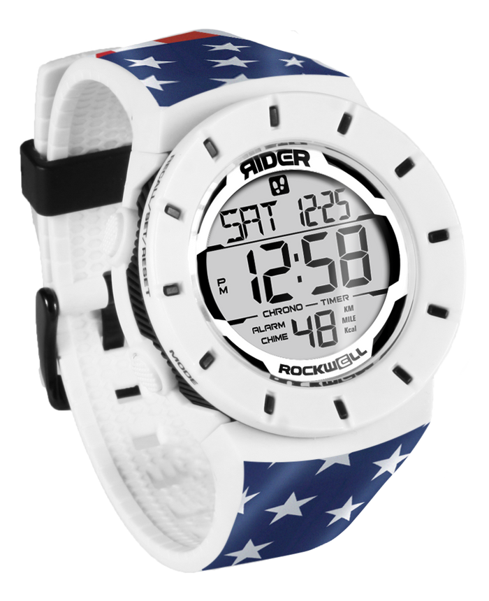 Coliseum Fit™ Forum - Patriot Edition (White/Black) Watch Rockwell Time