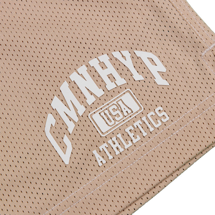 Common Hype Athletics Contrast Mesh Short Cream Common Hype