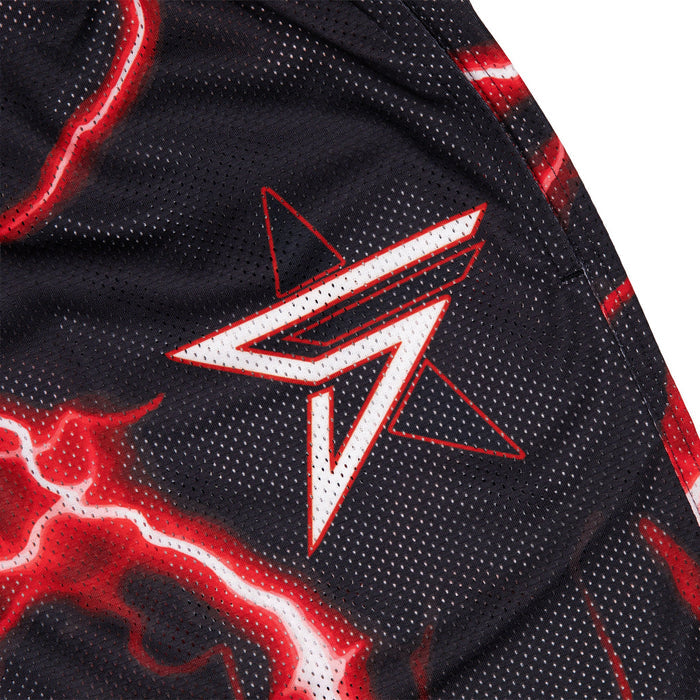 Common Hype x Five Stars Red Bolt Mesh Short Common Hype