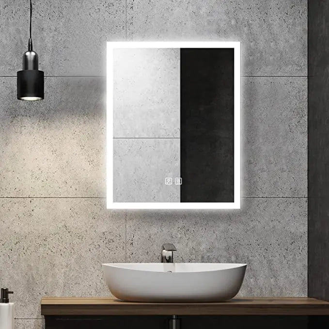 Compact Edge Glow LED Bathroom Mirror HAUSVITA