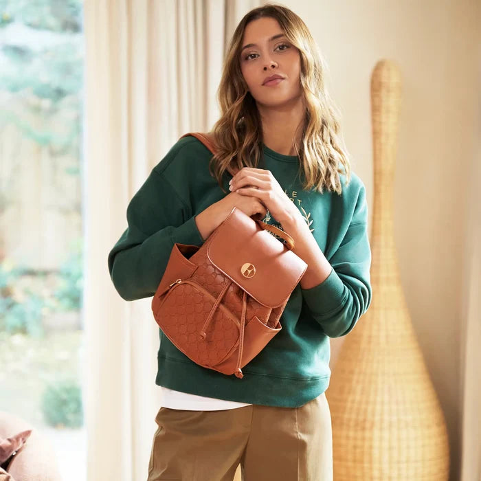 Compass 10L Vegan Leather Monogram Mini Backpack ELLE