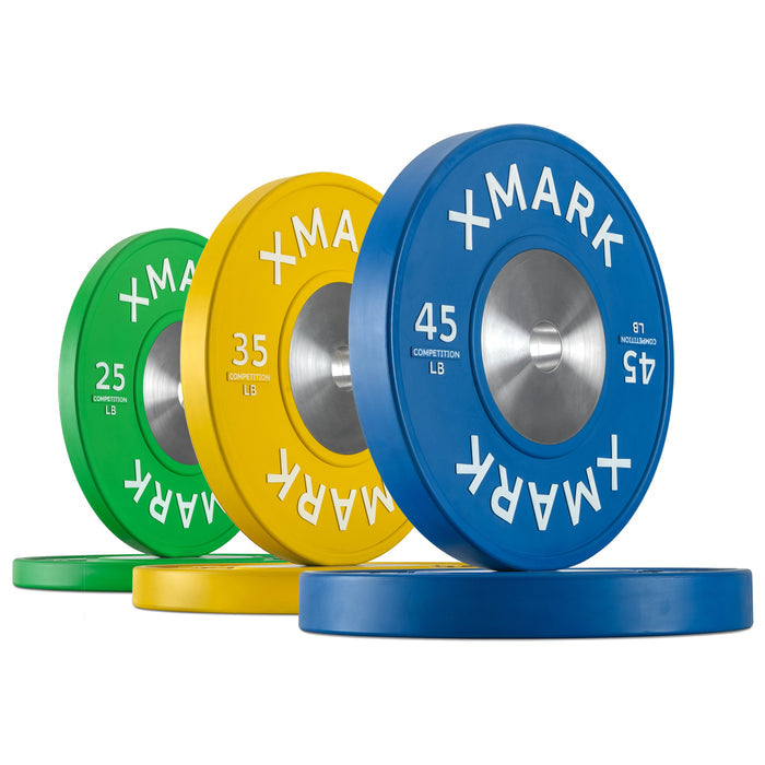 Premium Competition Bumper Plates (LB), Pairs and Sets XMARK