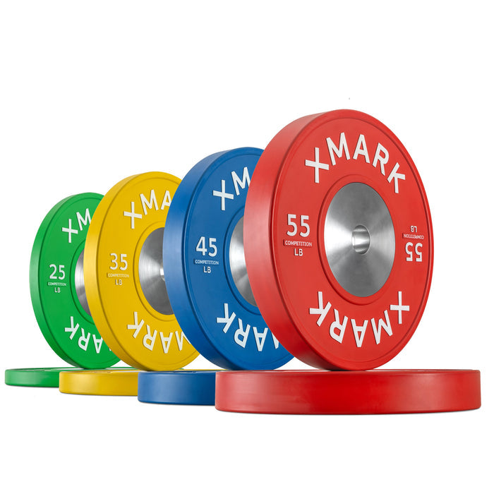 Premium Competition Bumper Plates (LB), Pairs and Sets XMARK