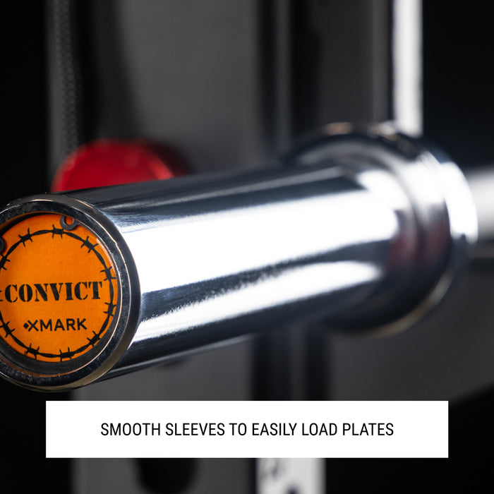Convict 6ft Rackable Curl Bar XMARK