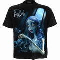 CORPSE BRIDE - GLOW IN THE DARK - Front Print T-Shirt Black Spiral USA