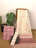 Cotton suit (3PC) with chiffon dupatta USS-052 **ready to dispatch**