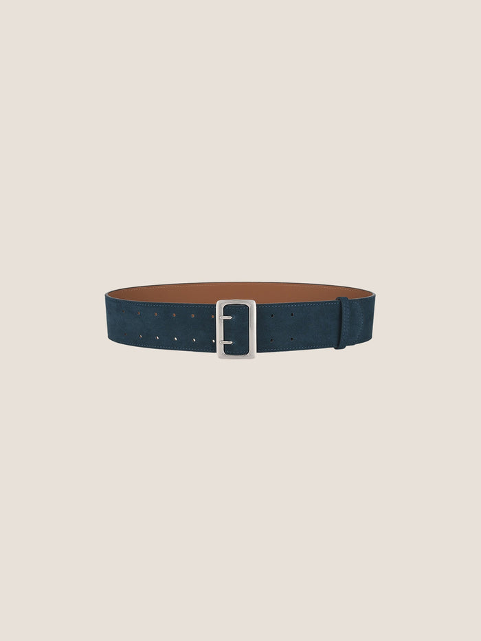 Cowhide Wide Retro Matte Belt LINTICO