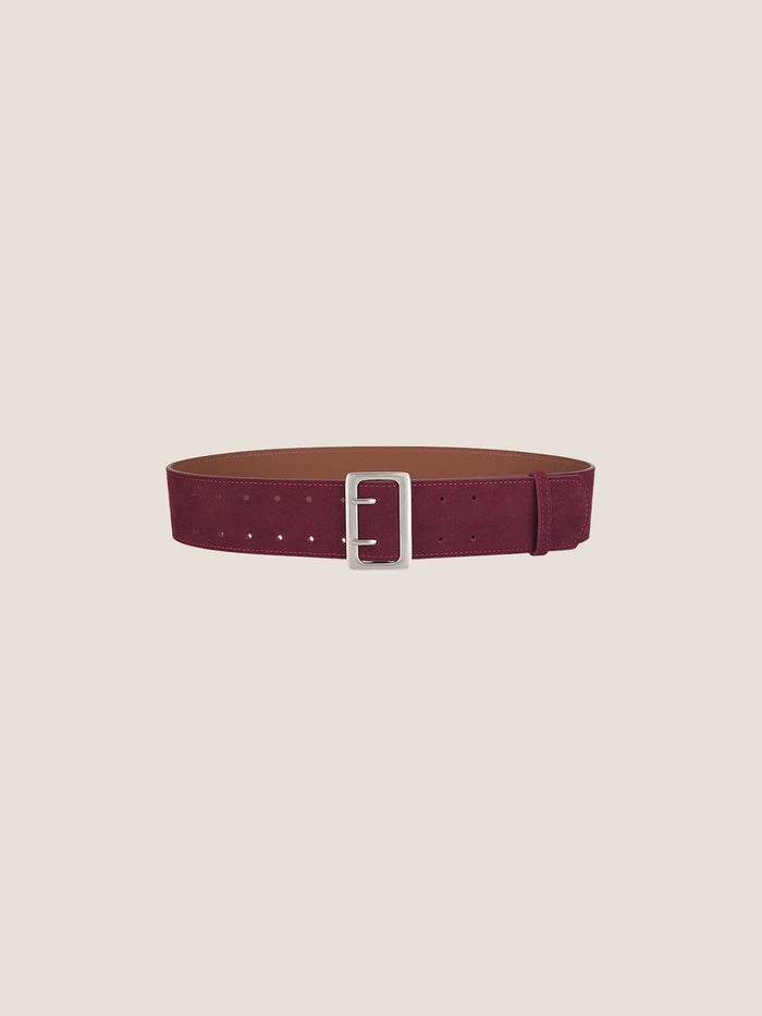 Cowhide Wide Retro Matte Belt LINTICO